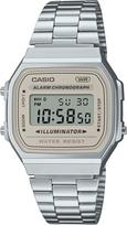 CASIO Digital Watch Vintage Series Silver x Light Beige Overseas Model [Casio] A168WA-8AY Men's, Women's, Kids' [Used]
