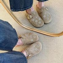 Anti-slip Shoe, Front Half Flip-flop, Women's Shoes, Retro Style, Sandals 35