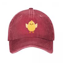 Chicken Baseball Cap Casual Outdoor Washed Baseball Cap Adjustable