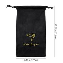 Linen Drawstring Hair Dryer Storage Bag Portable Travel Hair Dryer Carrying Pouch Organizer Storage Bag Drawstring Bags juoda