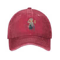 Cheval Grand Uma Musume Anime Baseball Cap Retro Distressed Washed  Headwear Unisex Golf Adjustable Hats Cap One Size