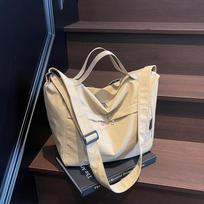 New Lazy Wind Canvas Shoulder Bag for Girl 2026 Women's Fashi Casual Tote Bag Light Sports Large Capacity Crossbody Handbag