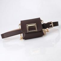 Women's belt Fanny pack chain small flap chest bag Detachable fashi shoulder bag mini multi-functial outdoor sports bag sac