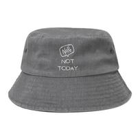 Unisex Bucket Hat Nope Not Today Funny Meme Summer Beach Vacation Getaway Headwear Outdoor FisherUnisex Hat  Bob Hats Gifts Idea One Size
