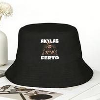 Akylas Ferto Eurovision Greece Bucket Hat  Hawaii FisherUnisex Caps  Vacation Visor Hats For Unisex Women Retro Custom DIY Cap One Size