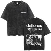 benber Washed Vintage Rock Band Deftones Private Music Snake Graphic T Shirt Street Yk Hip Hop Men Fashion Oversized Tshirts Unisex Streetwear M
