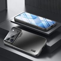 Dėklas Honor 600 600 Pro, prabangus, madingas, matinis, su stoveliu, apsaugantis nuo pirštų atspaudų, neslystantis dangtelis Honor600, smūgiams atsparus Funda Honor 600 juoda