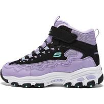 Skechers Kids Mesh Comfortable Versatile Non-Slip Warm Boots Kids boots Purple Black 303952L-BKLV 27.5