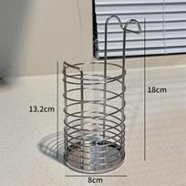 Stainless steel chopstick tube Wall-mounted chopstick storage box Home kitchen High-end new chopstick tube Tableware drain rack 304 stainless steel chopstick holder