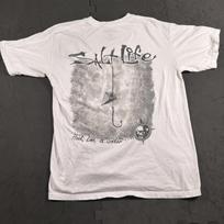 Salt Life Men's White Graphic T-Shirt with Pocket XL