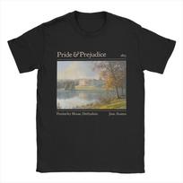Jane Austen Pemberley Pride and Prejudice TShirt Unisex Novelty 100 Cotton Tee Shirt O Neck Short Sleeve T Shirt 4XL 5XL 6XL Tops S