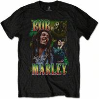 Bob Dylan Unisex Adult Scraps Cotton T-Shirt (S) (Black) S įvairiaspalvis