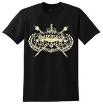 HATEBREED cd lgo SKULL CREST Official SHIRT LAST MED New OOP ink smudge on back XL