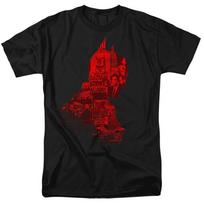 DC Comics - The Batman - News Silhouette -  Unisex Children's T-shirt - Black 150