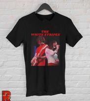 The White Stripes Vintage 90s Blues Rock Music Band T-shirt size S-5XL XL