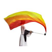 Belly Dance Veil Poi Faux Silk Scarf with Poi Ball Throwing Balls Scarf Poi Streamer Colorful Silky Flag Ribbon Streamer for Parties Dances A