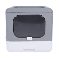 Foldable Cat Litter Box Large Size Top Entry Anti Splashing Enclosed Kitty Litter Box for Home