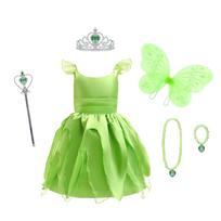 [Dressy Daisy] Toddler Girl Fairy Girl Cosplay Costume Princess Fairy Kids Fancy Dress Halloween Dress with Accessories Size 4-5 years old 110