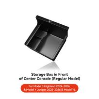 YZ center control storage box Cup Holder for tesla model 3 Y Highland Juniper 25 Organizer Car Accessories Cubby Drawer Interior