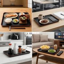 Thickened Resin Tray Rectangular Sushi Tray Durable Food Plate  Sushi Serving 30*20cm