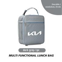 For KIA Car Logo Bento Box Organiser Single Shoulder Lunch Storage Bag Ceed Sportage Rio K5 K2 Optima Cerato Venga Sedona