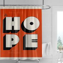 Motivational Shower Curtain: Your Mindset Matters Decorate Your Bathroom with Style Positivity (as the picture,90x180cm)