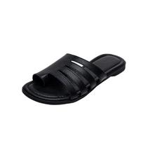 Women's Large Size Genuine Leather Fairy Style Sandals 40 juoda