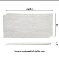 Nordic Style Rectangular Ceramic Sushi Plate