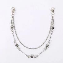European & American Punk Waist Chain with Spikes – Hip-Hop Style Denim Accessory & Bag Pendant for Women
