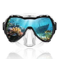 Professional Adult Snorkeling Set: Liquid Silicone Anti-Fog Mask with HD Tempered Glass for Wide-View Diving One Size