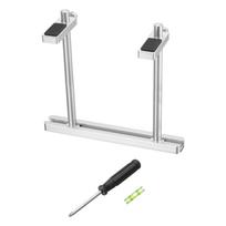 uxcell GPU Support Bracket Fan Mount Graphics Card Stand Dual Brace for Desktop Video Cards with Driver Level Aluminum 10-120 mm Adjustable Silver