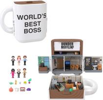 Polly Pocket x The Office Compact Playset: Includes 6 character figures and 9 accessories. A collection partnership toy with a coffee mug.