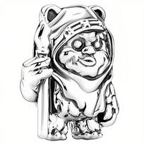 Charms Do Pandora Pakabukas Charms Žvaigždžių Karai Ewok Charmsy Braškė gray