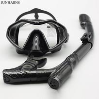 Dual Adventure Snorkel Set: Large Frame Silicone Diving Mask & Snorkeling Goggles for Men and Women One Size Fits All