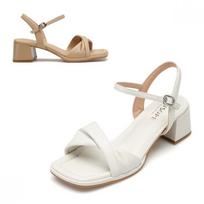 Misope Women Slingback Sandals 2color 012624710 Ivory/225