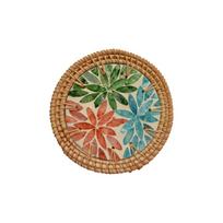 Woven Texture Teapot Mats Handwoven Heat Insulation Pad Creative Tea Cup Mats  Coffee Table S-Style H