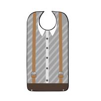 Washable Elderly Eating Bib Waterproof Saliva Towel Suit Jacket Gentleman Adult Bib  Elderly Care Style 12