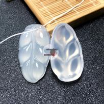Lychee Frozen Tree Leaf Pendant & Jade Charm DIY Bracelet/Necklace Accessories