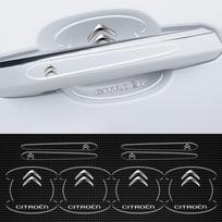 8 vnt. Skaidri automobilio durų rankenėlės puodelio apsauginė plėvelė Anti Scratch lipdukas Citroen C1 C2 C3 Grand C4 Picasso C4L VTS C-ELYSEE