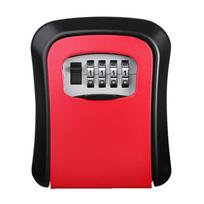 Wall Mount Key Lock Box 4 Digit Password Code Security Lock No Key for Home Office Key Safe Secret Storage Box Organizer