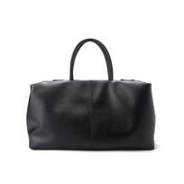 Large capacity leather tote bag women's retro mar pleated lazy cloud bag premium leather commuter shoulder bag Large size (42*18*23cm) tamsiai ruda spalva
