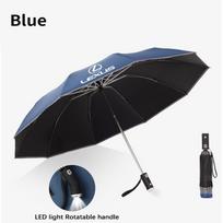 For Lexus F Sport ES200 ES300 RX300 GS300 IS300 LS500h LX570 CT200h Car Led Light Automatic Folding Windproof Sunshade Umbrella