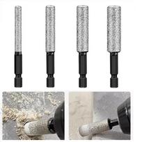 Marble Grinding Set Hex Shank Drill Bits For Tile Installation Silver Black Drill Bit Advanced Brazing Cooling Wax Core China Mainland