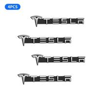 Car Styling 3D Metal Alloy Speaker Audio Stickers Badge Emblem Decal for Tesla Model 3 Model X Y Style Roadster Car Accessories