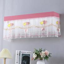 Wall Mounted Air Conditioner Dust Cover Anti-dust Portable AC Covers Cartoon Bear Print Lightweight Windproof Curtain Household