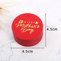 100pcs Round Shaped Cards Mother Day Tags White Red Paper DIY Crafts Cake Decor Tag Hanging Decoration Hand Gift Hanging Tag 1600*900*700MM