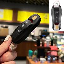 For Porsche Cayenne 718 Panamera 911 Macan Boxster Cayman ABS Frosted Black Remote Car Key Case Replace Cover Accessories