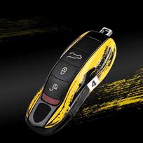 Multiple Painting For Porsche Cayenne 718 MACAN Panamera 911 Macan Boxster Cayman Remote Car Key Case Replace Cover Accessories