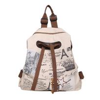 Multi-pocket Casual Schoolbags Nylon School Bags Patchwork Backpack  Girls Boys balta