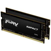 Kingston FURY Laptop Memory DDR4 3200MTsec 8GB x 2 modules, Kingston FURY Impact CL20 1.2V SODIMM KF432S20IBK216, Lifetime Warranty